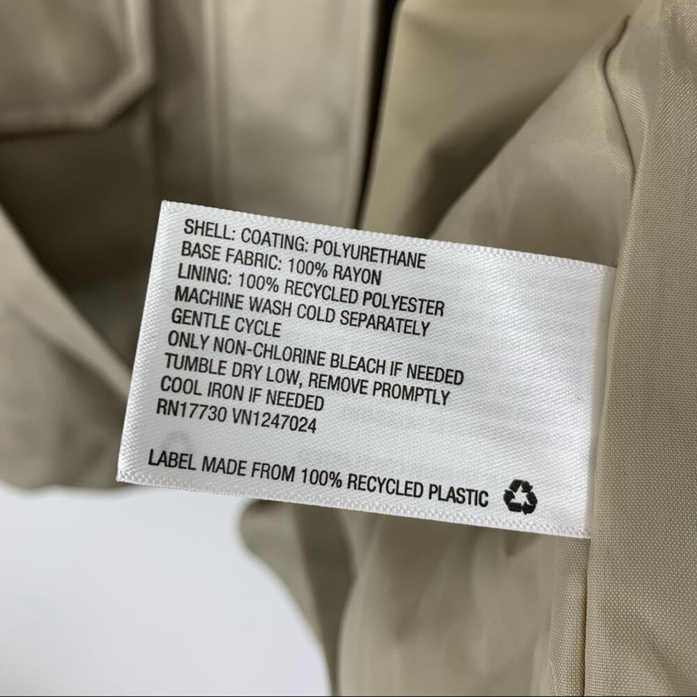 A New Day Faux Leather Jacket Tan Women’s Size Large NEW - Picture 8 of 11